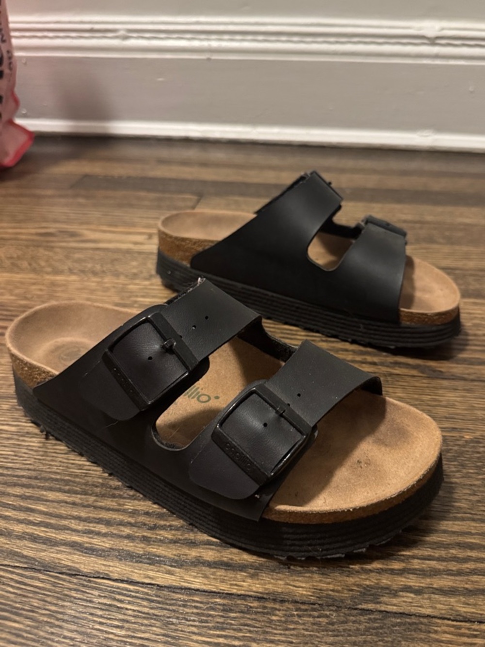 Black Platform Birkenstocks